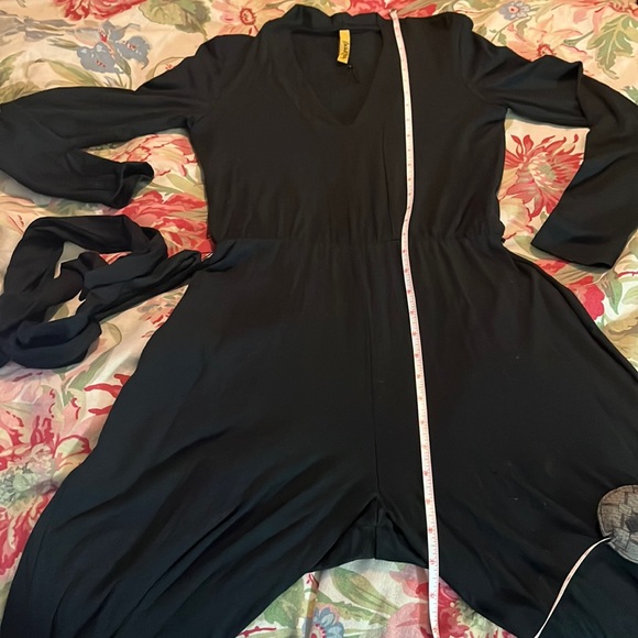 RACHEL PALLY Size XS Stretchy Jumpsuit 1-Piece VNeck Belted Tie-Waist $298 NEW - Picture 16 of 17